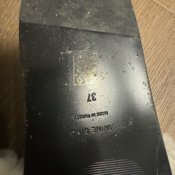 Anine Bing Faux Fur Slides size 37 - Picture 3 of 5